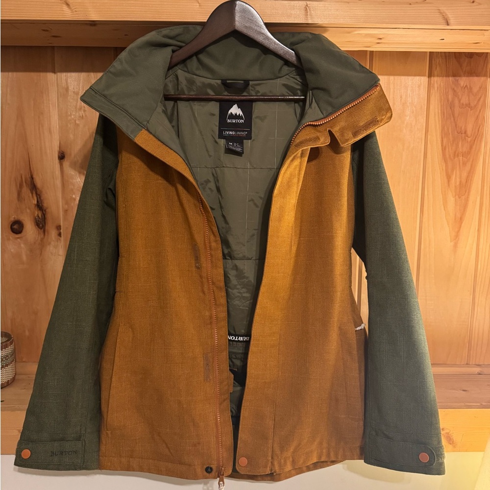 Burton Green and Brown Ski/Snowboard Jacket